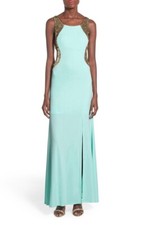 Sequin hearts Womens 'Amanda' Sleeveless Open Back & Side Gown Dress Size 7