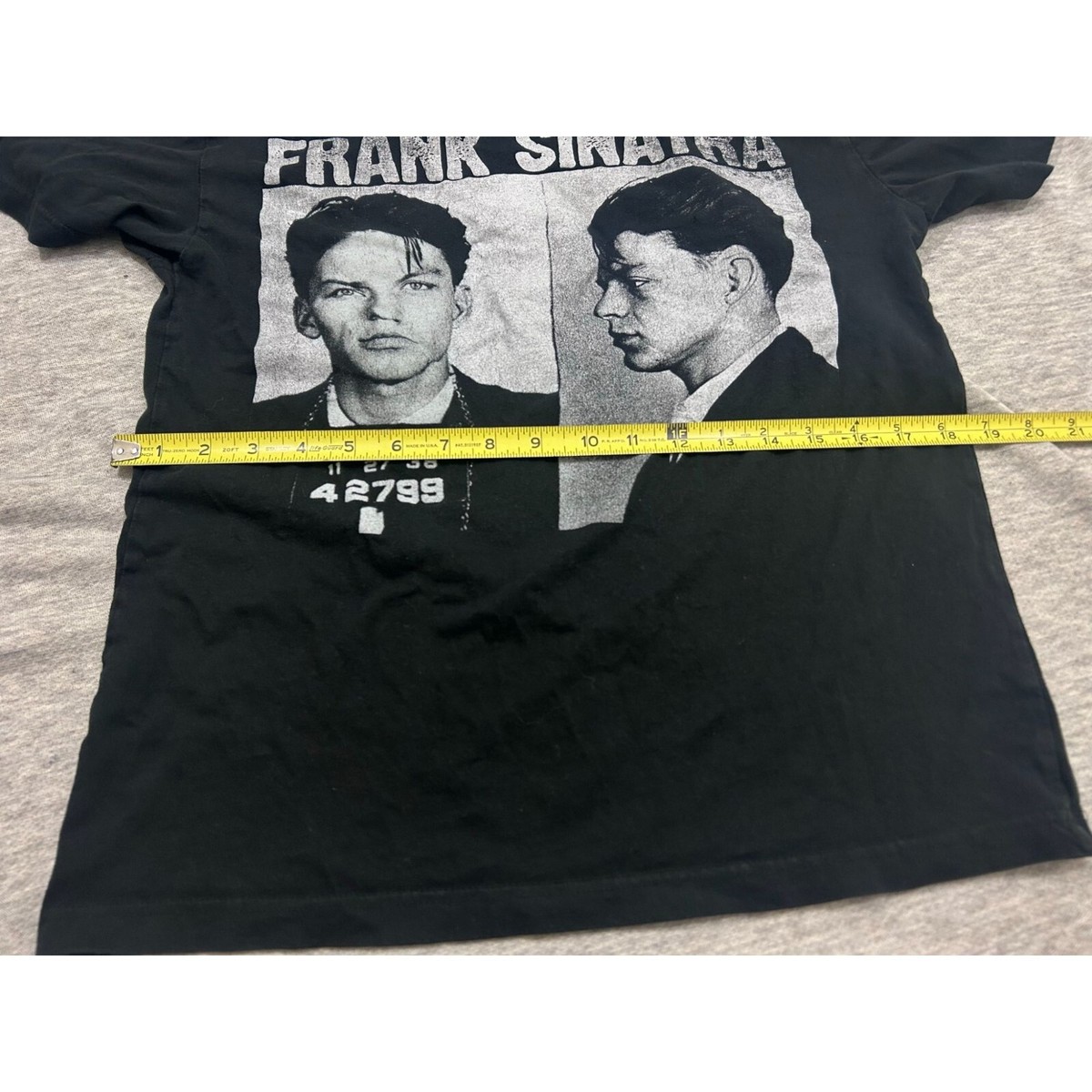 シャツ Frank Sinatra - Mugshot From 1938 - White Shirt - Ladies Cut - M