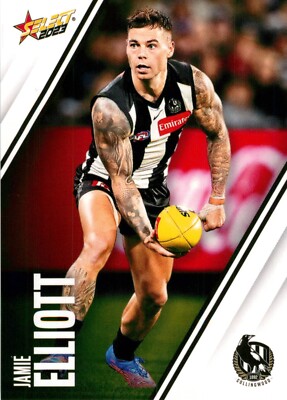 2023 Collingwood Magpies AFL Premiers Select Footy Stars Card - Jamie Elliott