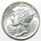 1941 Mercury Dime CHOICE BU FULL SPLIT BANDS (A130)