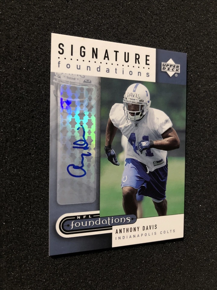 2005 Upper Deck Foundations ANTHONY DAVIS #SF-AD Autograph SIGNATURE Insert CARD - Image 2 of 4