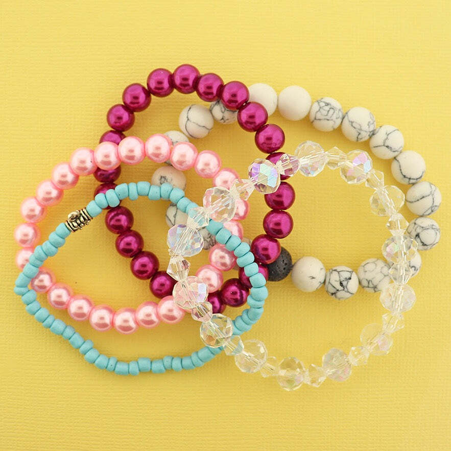 LIQUIDATION Beaded Bracelet Grab Bag Choose Your Size 90% Off GRAB013