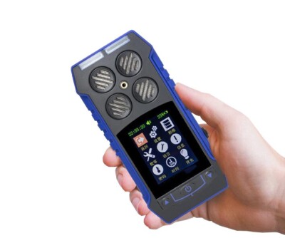 Portable 4-in-1 Gas Detector Natural Diffusion 500pcs Data Records EX O2 H2S CO