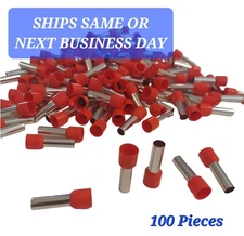 100 Pieces 16mm2 Crimp Cord Wire End Terminal Ferrule Connector Copper Cover Cap