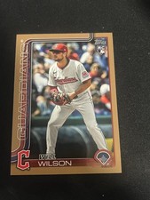 2025 Topps Update Will Wilson RC Gold Border Rookie /2025 Guardians