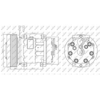 NRF 32885 Kompressor Klimaanlage Mit Pag-KompressoröL