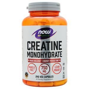 Now Creatine Monohydrate 750mg 240 vcaps 5290₽