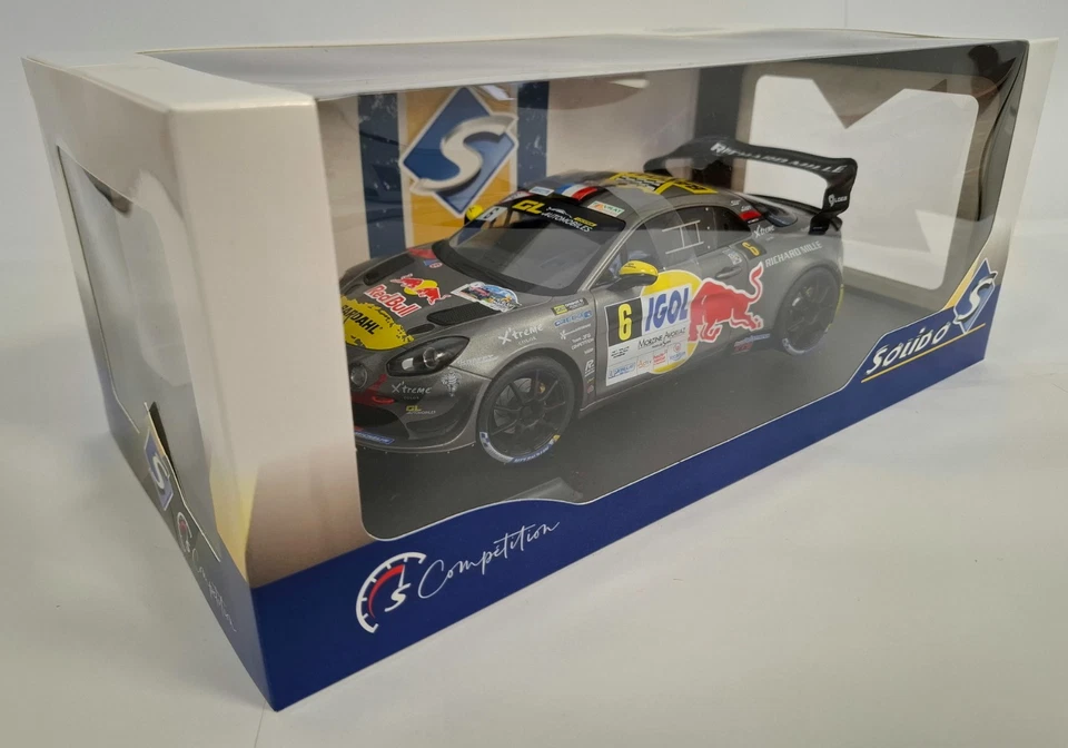 Alpine A110 RGT+ Loeb Rallye Du Mont Blanc 2024 1/18 Solido Neuf Boite d'origine - Immagine 2 di 4