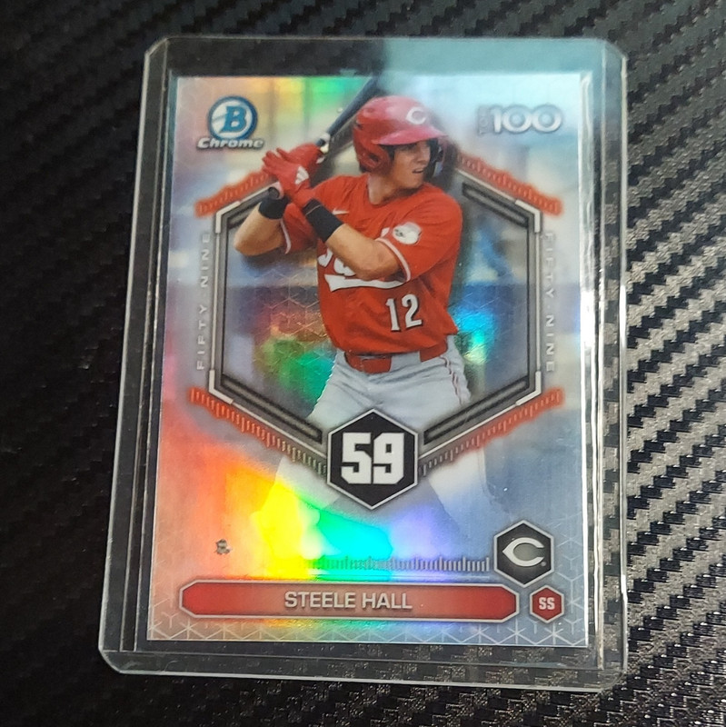 Topps 2026 Topps Chrome Steele Hall BTP-59 Cincinnati Reds Insert Card