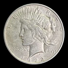 1922-D Peace Silver Dollar, XF
