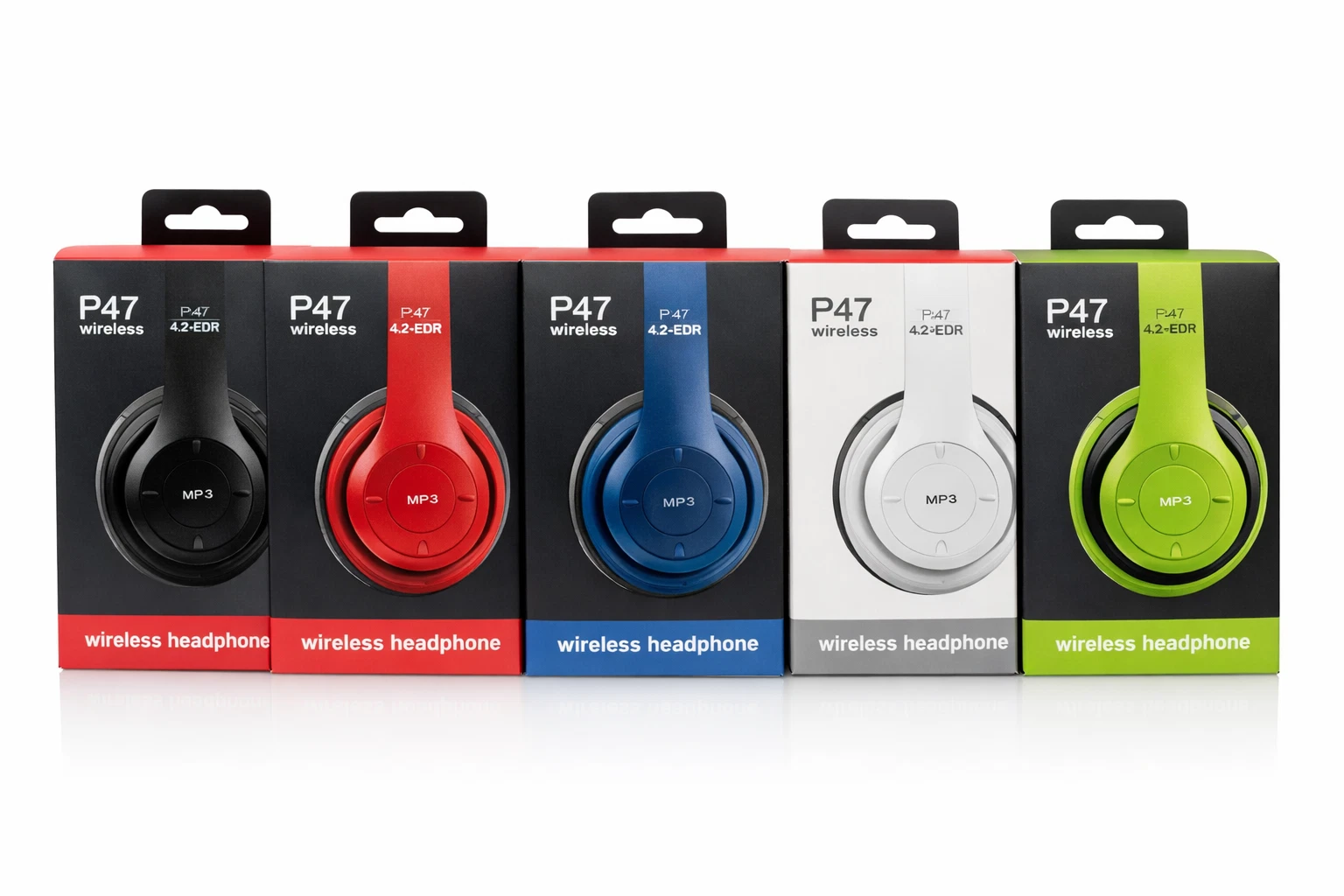 P47 Wireless Bluetooth Headphones - Premium Gold Accent Design