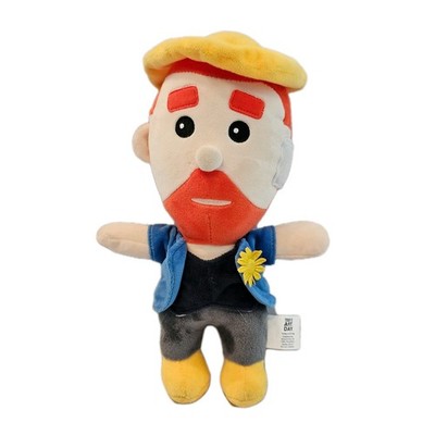 Vincent van Gogh Artist Soft Plush Doll 10'' Today Is Art Day Museum Collectible