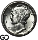 1939-D Mercury Dime, Very Lustrous Gem BU++