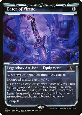 MTG Magic the Gathering Eater of Virtue (401/608) Kamigawa Neon Dynasty LP