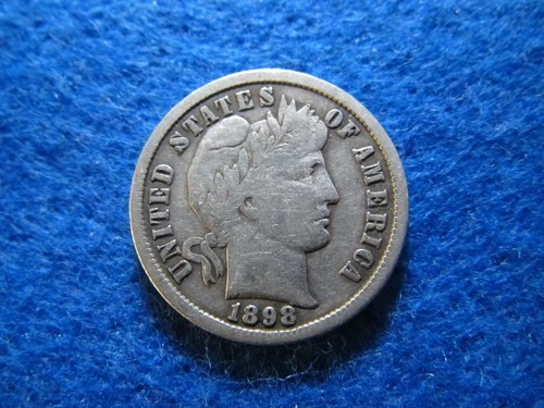 1898 S Barber Dime - Nicer Circulated - Scarcer Date/Mint