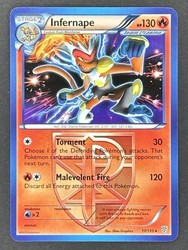 Infernape 17/135 Plasma Storm Holo Rare