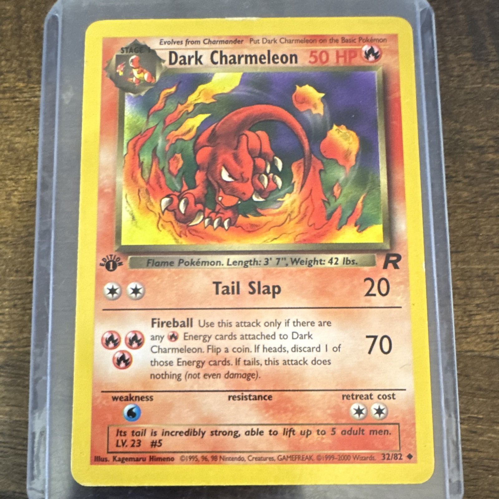 The Pokémon Company Dark Charmeleon 32/82 Team Rocket 1st Ed Regular Unc EN 50HP