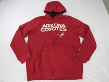 New Arizona Coyotes YOUTH Size M 10/12 Red Full-Zip Jacket Hoodie