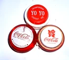 3 X VINTAGE COCA-COLA YOYO'S
