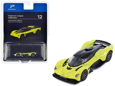 PosterCars H12B 1/64 Aston Martin Valkyrie Lime Essence Yellow