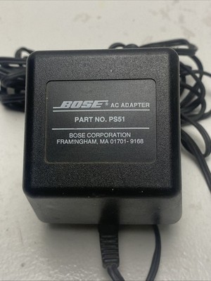 Bose PS51 AC Adapter Lifestyle 5, 3, 8, 12 MUSIC SYSTEM CD PLAYER Power OEM