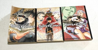 Black Clover Manga Lot Volume 1-3 - By Yuki Tabata