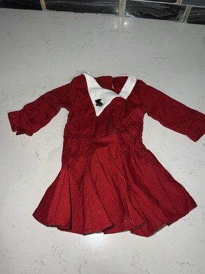 American Girl Doll Kit Kittredge Christmas Dress Red Scottie Dog Holiday  Outfit | eBay