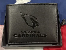 New NFL Team Black Leather Wallet -Most Teams Available!