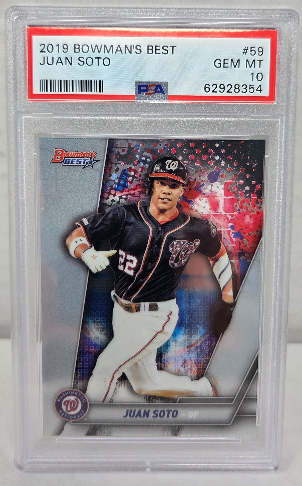 2019 Bowman's Best JUAN SOTO PSA 10 GEM MINT view 1