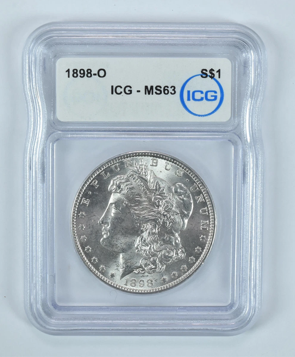 New Orleans Grade MS 63 1898 Year Morgan US Dollars (1878-1921