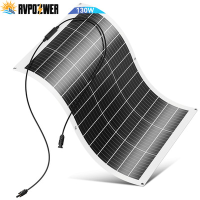 130W Watt Flexible Mono 12BB Solar Panel 12V Volt Car Home Rooftop Camping