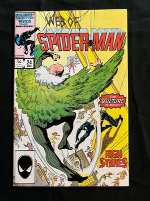 Web of Spider-Man #24 (1987) - Vulture, 2nd App Eddie Brock, Key