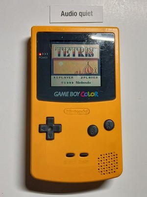 Nintendo Game Boy Color yellow GBC CGB-001 TESTED WORKING
