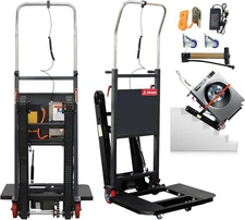 400W Electric Stair Climbing Hand Truck 441lbs Heavy Duty Folding Dolly Cart