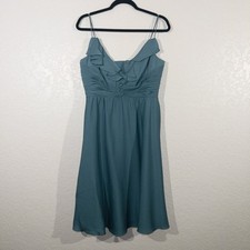 New Quillaree x BHLDN Anthropologie Tide Blue Couplet Dress Size 12
