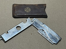 "JIGGER" Ancien Couteau de poche Pliant Multi Usage1920 Razor BladesPocket Knife