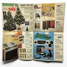 Vintage 1983 Sears Roebuck SALE Retail Ad Advertisement Folded Flyer Pamphlet