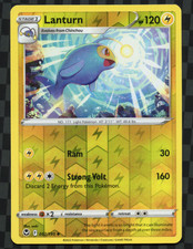 Lanturn [Reverse Holo] #52/195 Pokemon TCG English Silver Tempest NM