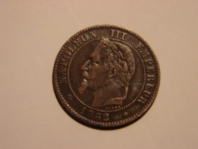 FRANCE. 2 CENTIMES NAPOLEON III. 1862.A. PARIS. - Photo 1/2