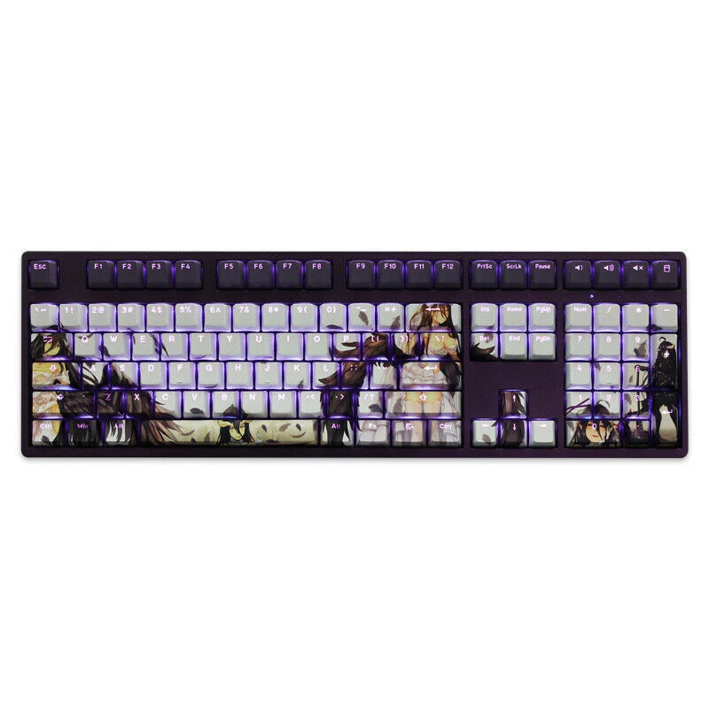 Overlord Albedo Transparent RGB 108Keys PBT OEM Keycaps for Mechanical Keyboard  - Image 3 of 4