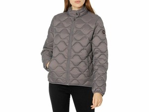 quilted rain jacket
