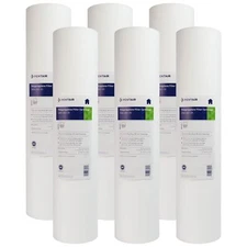 Pentek DGD-2501-20 1 Micron Whole House 20 Inch Sediment Water Filter 6 Pack