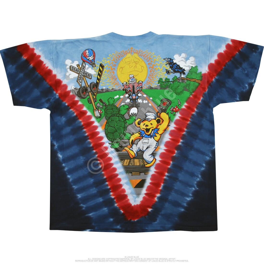 USA ヴィンテージ Grateful Dead BEAR タイダイ ベアトップ ビンテージ90's○GRATEFUL DEADダンシングベアスノーボード