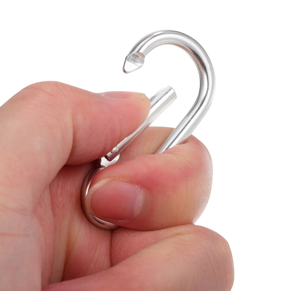 4PCS Flag Pole Clip Mounting Rings with Clip Flagpole Fittings Rotating Rings