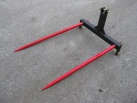 3 Point Double Hay Bale Spear Attachment 2x49 Prongs Cat 1-2 4000 3 Point Double Hay Bale Spear Attachment 2x49 Prongs Cat 1-2 4000
