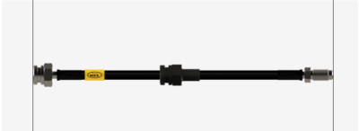 Front Stainless Brake Hose for MAZDA 3 Saloon BK 1.6 DI Turbo BK12Y 80kW HS00070