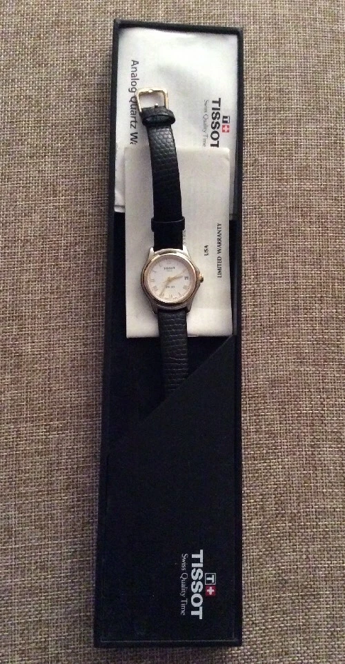 tissot ladies watch leather strap