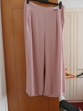 Primark Light Pink Culottes Trousers UK Size 16