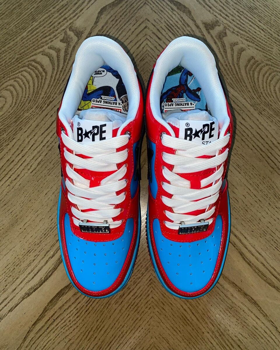 A Bathing Ape Marvel Comics x Bape Sta 'Spider Man' (NEW A Bathing Ape Marvel Comics x Bape Sta 'Spider Man' (NEW