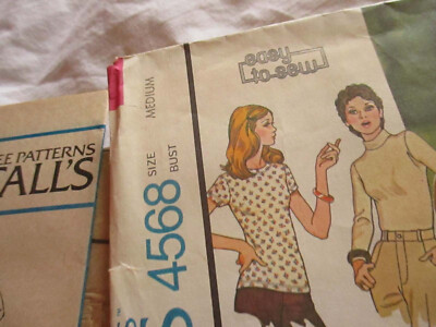 UNCUT 4568 Vtg McCalls SEWING M Pattern Misses Set of Tops UNCUT 4568 Vtg McCalls SEWING M Pattern Misses Set of Tops